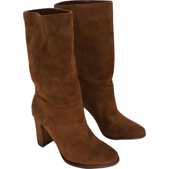 Lauren Ralph Lauren Artizan Chestnut Brown Tall Dress Boots Women's US 6M - Picture 4 of 6